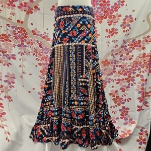 Vintage cottagecore lightweight maxi skirt